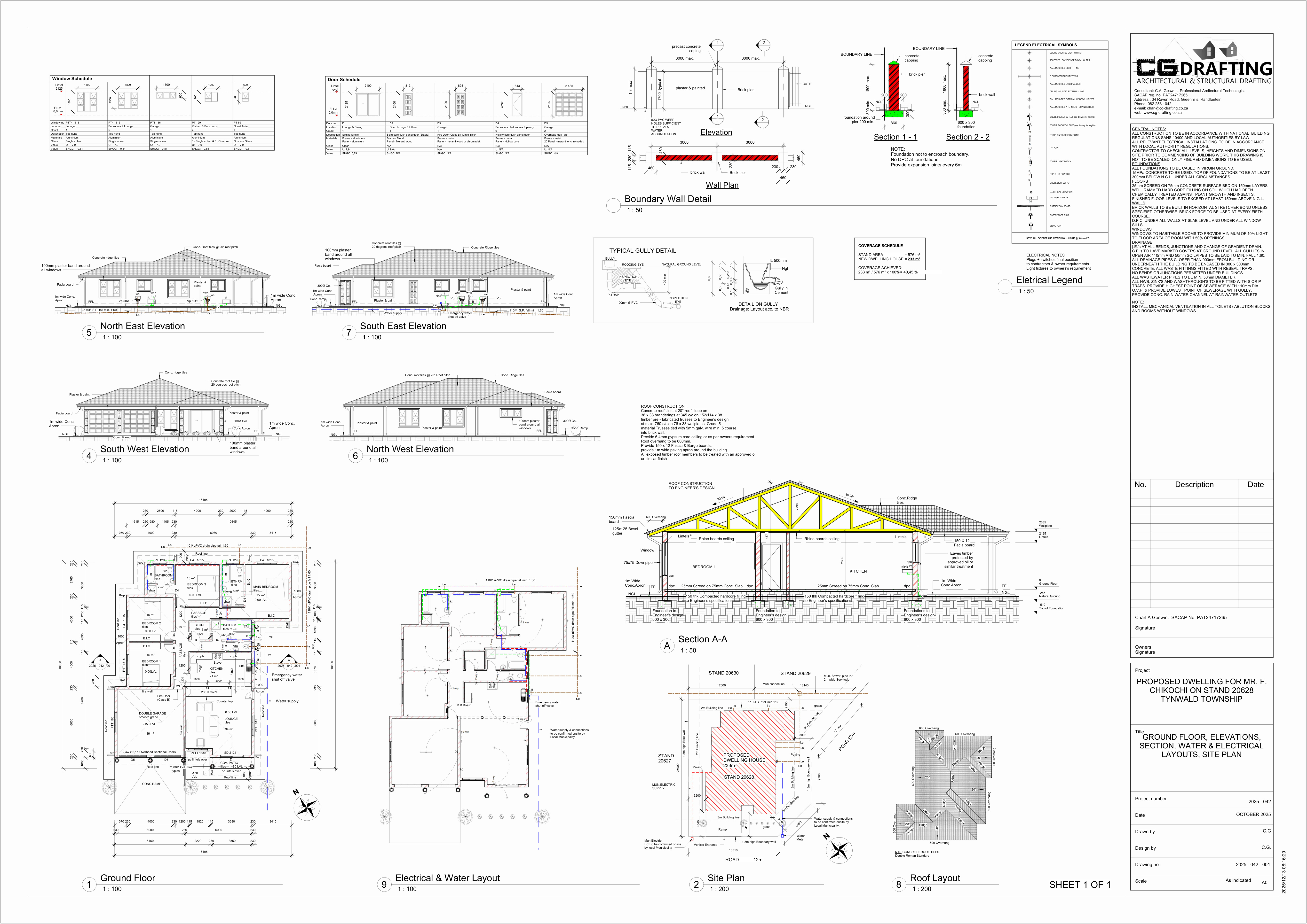 CG Drafting residential plan example